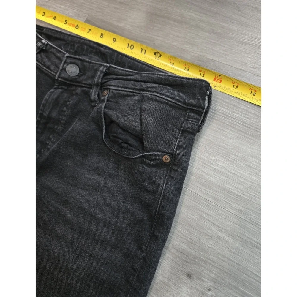 American Eagle Jeans Mens Size 32x34 Black Airflex Plus Stretch Athletic Fit